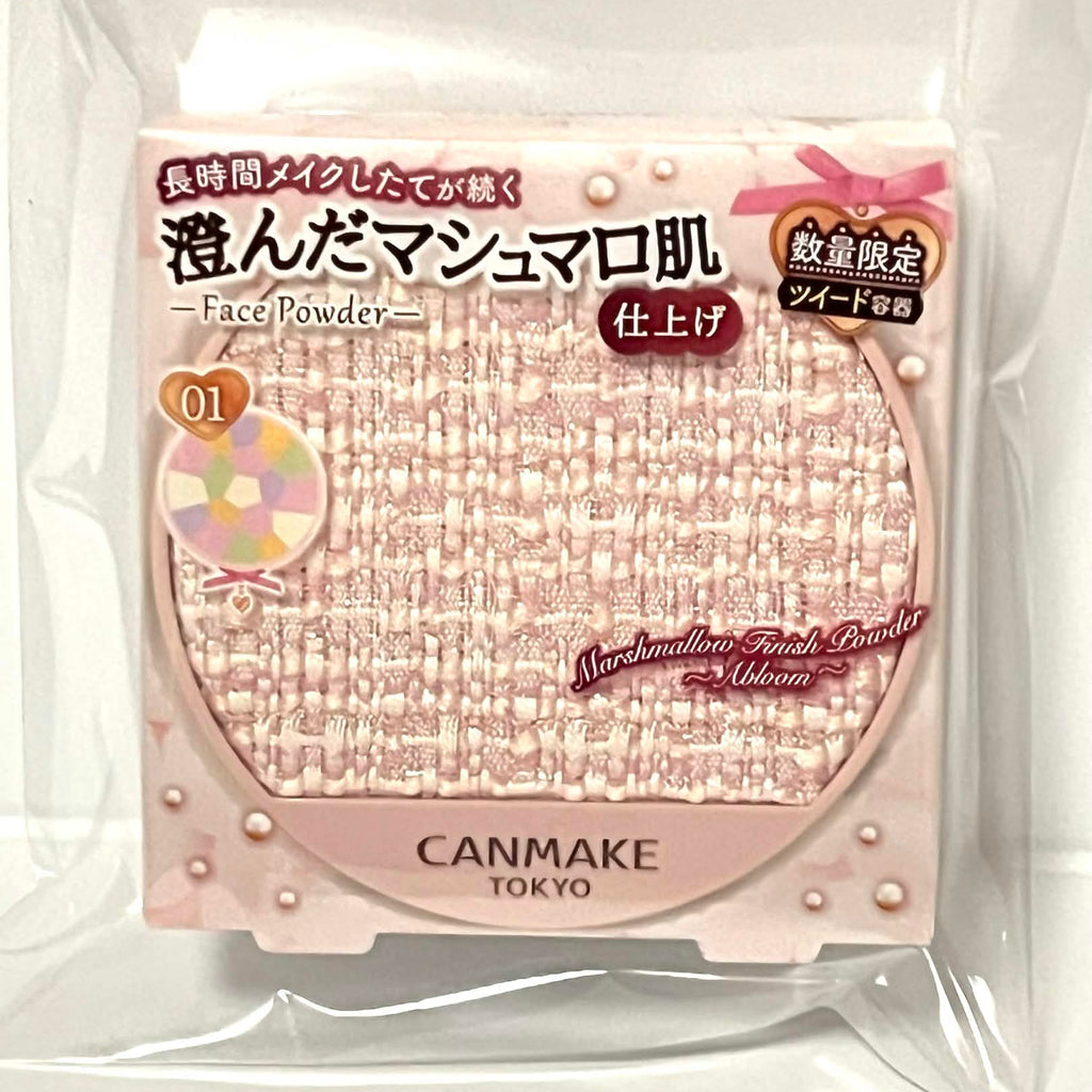 CANMAKE Marshmallow Finish Powder Abloom ＃01 Limited Tweed Design Japan New
