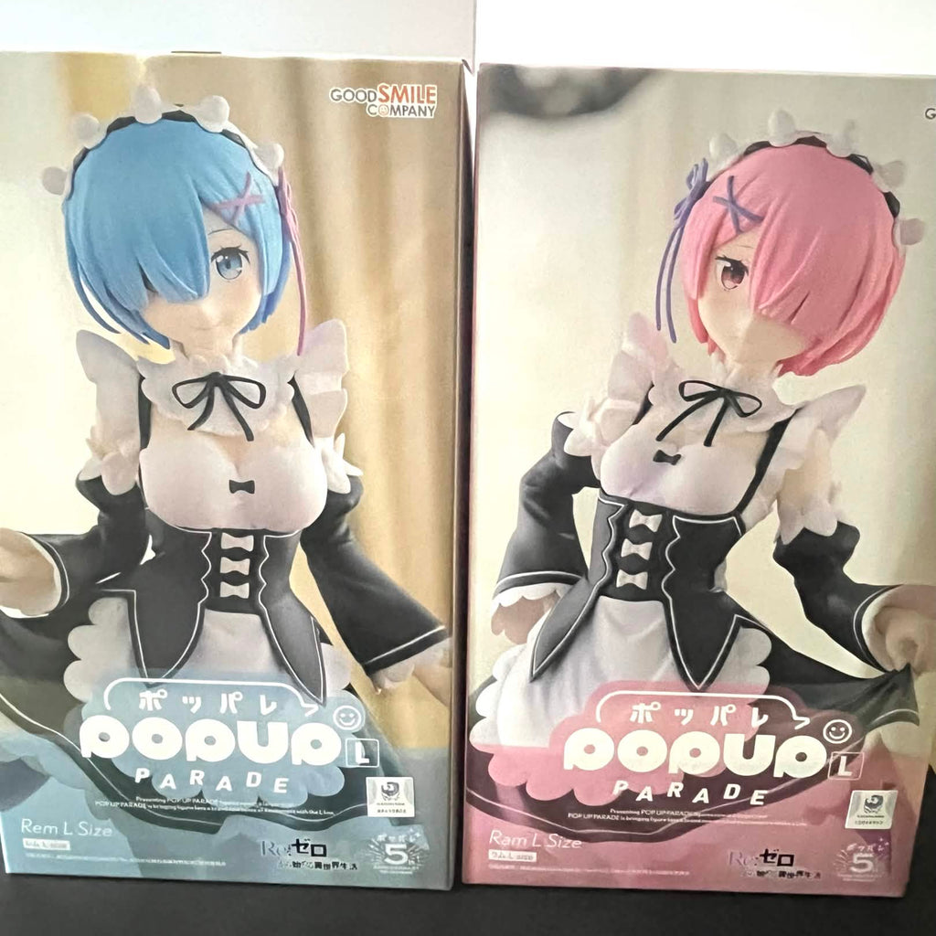 Re:ZERO Rem & Ram L size Set Figure Good Smile Company Japan New